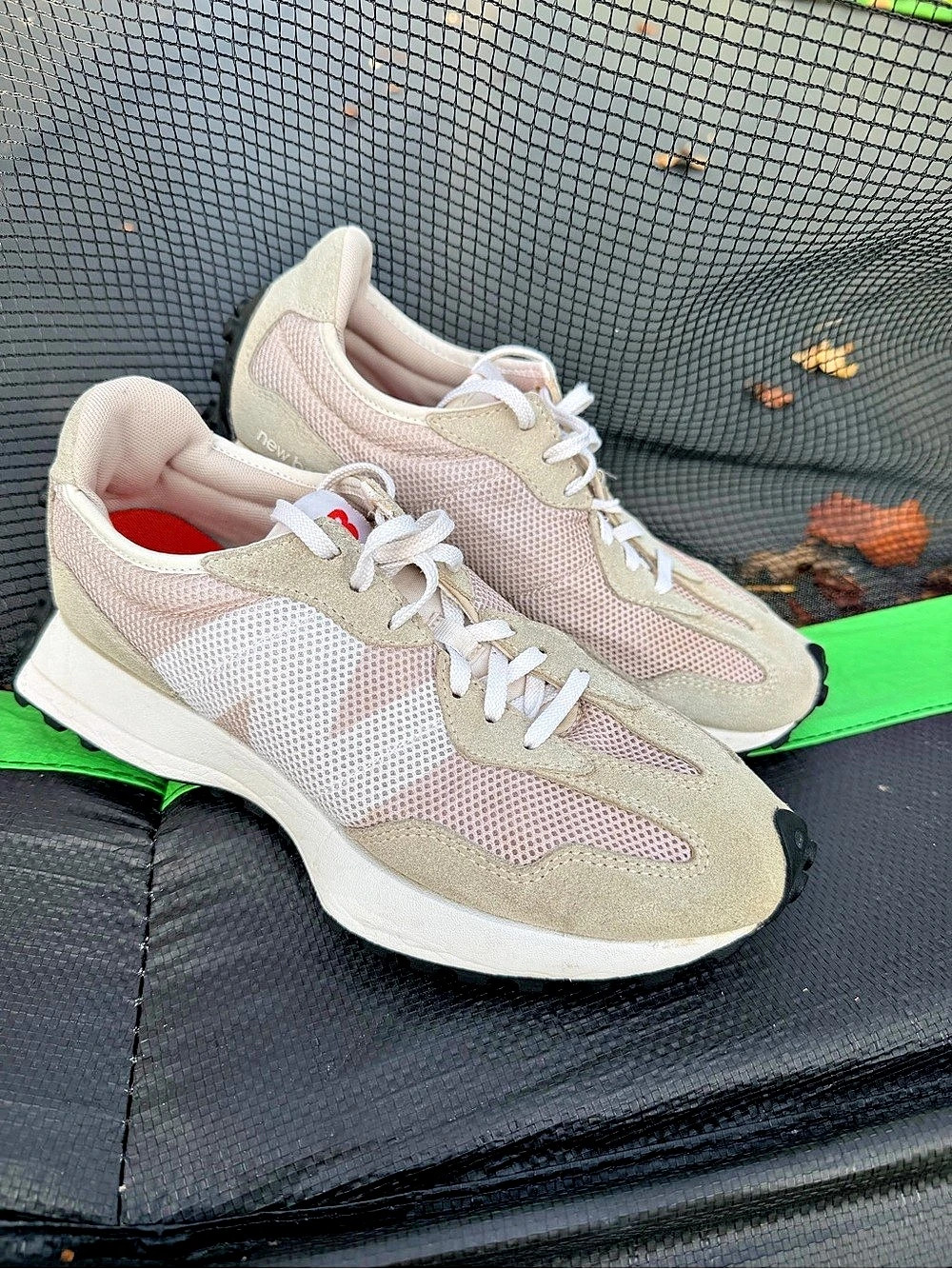 New Balance 327 Angora Moonbeam White Sneakers